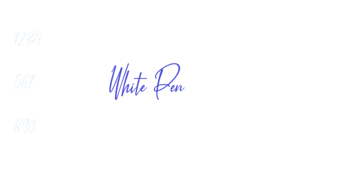 White Pen-font-download