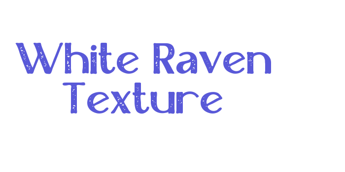 White Raven Texture Font Download