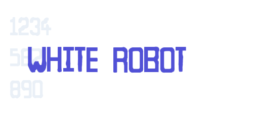 White Robot-font-download