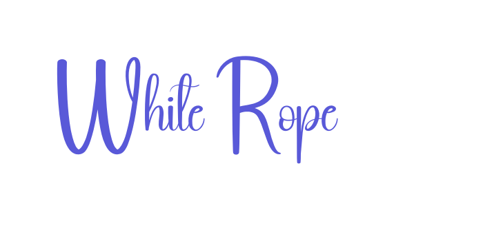 White Rope Font Download