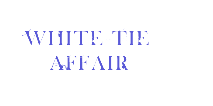 White Tie Affair Font Download