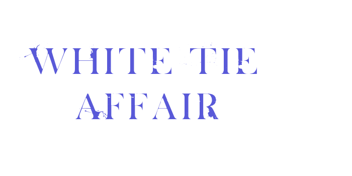 White Tie Affair Font