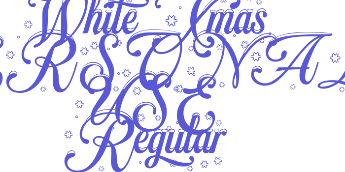 White Xmas PERSONAL USE Regular Font Download