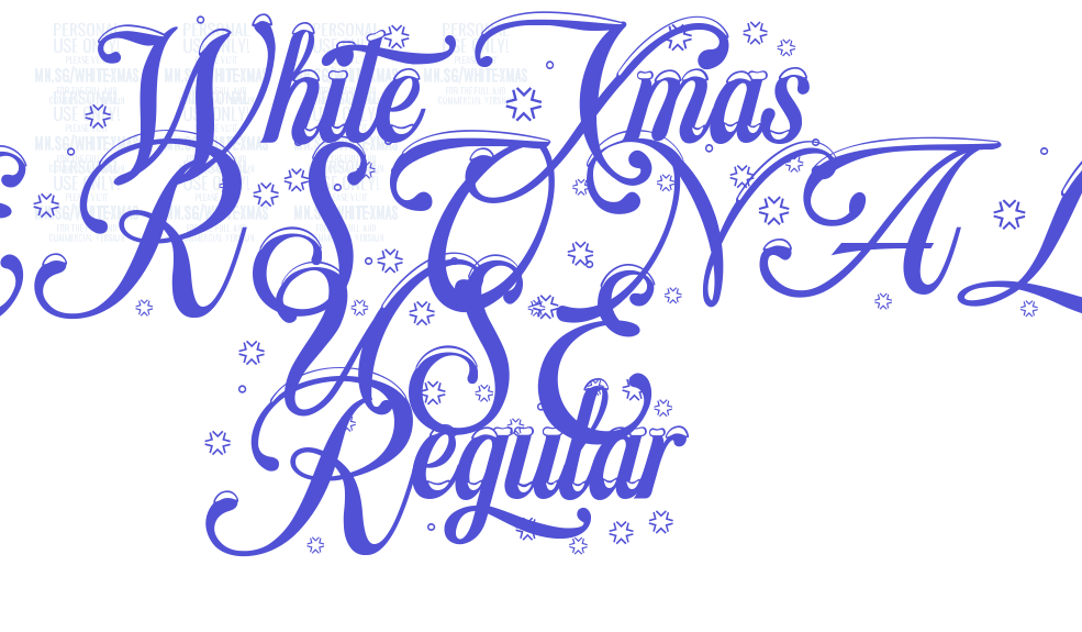 White Xmas PERSONAL USE Regular-font-download