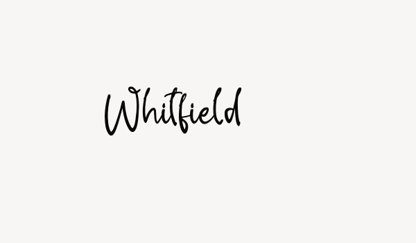 Whitfield Font