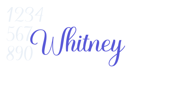 Whitney font free