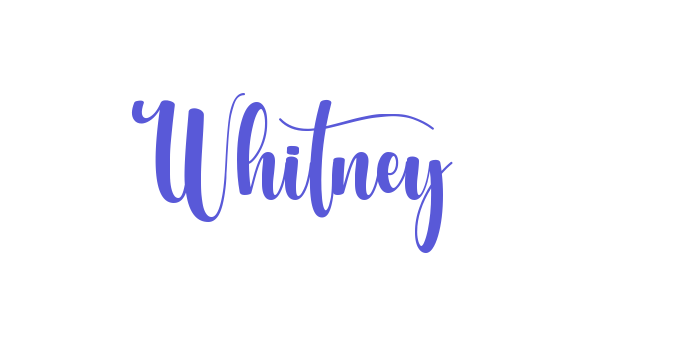 Whitney Font