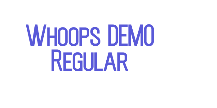 Whoops DEMO Regular Font Download