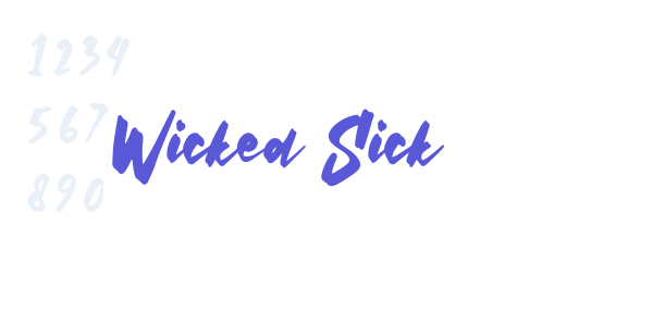 Wicked Sick font free