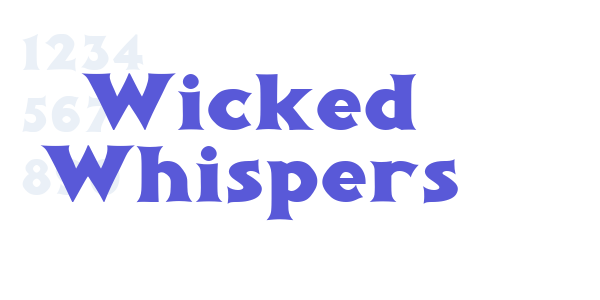 Wicked Whispers font