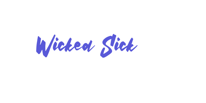 Wicked Sick Font Download