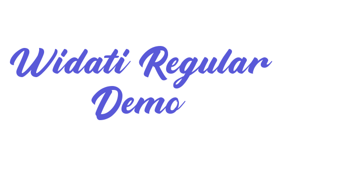 Widati Regular Demo Font Download