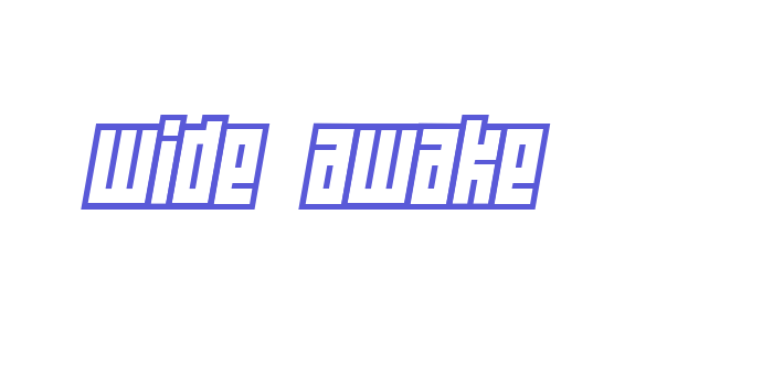 Wide awake Font Download