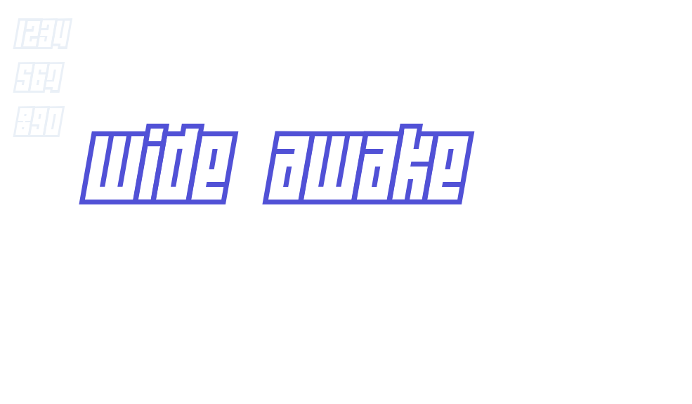 Wide awake-font-download