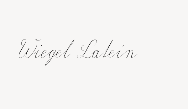 Wiegel Latein Font