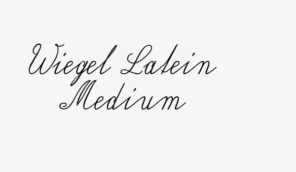 Wiegel Latein Medium Font