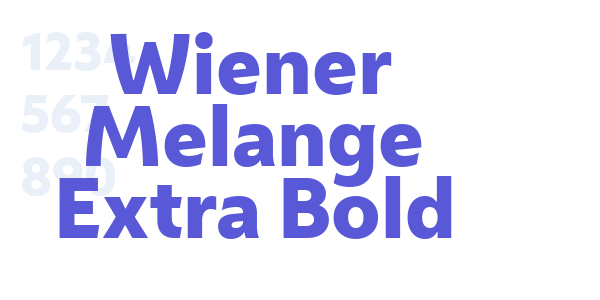 Wiener Melange Extra Bold font free