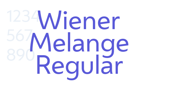 Wiener Melange Regular font free