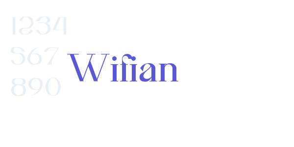 Wifian font