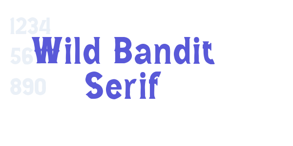 Wild Bandit Serif font free