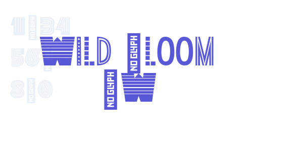 Wild Bloom BW font free