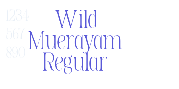 Wild Muerayam Regular font free