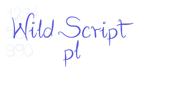 Wild Script pl font free