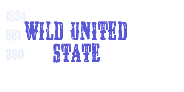 Wild United State font free