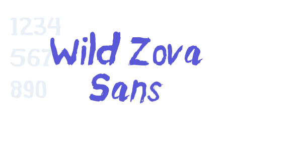 Wild Zova Sans font free