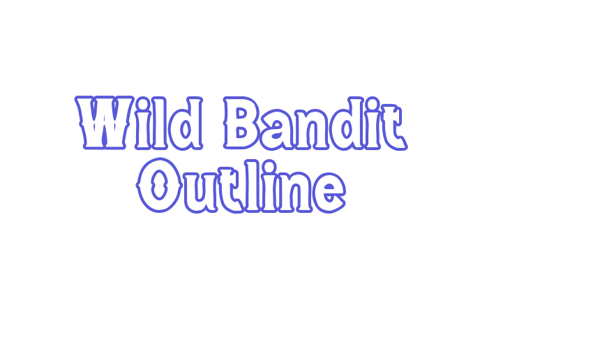 Wild Bandit Outline Font Download