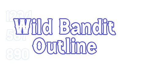 Wild Bandit Outline-font-download
