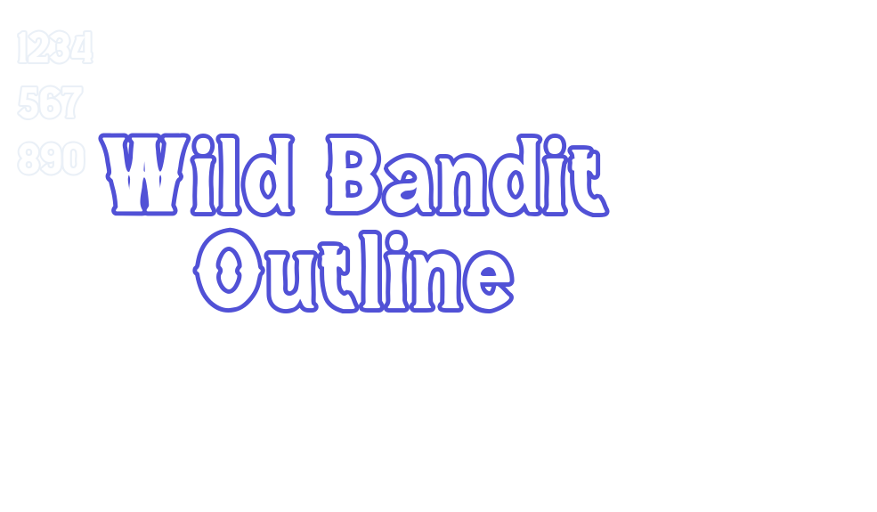 Wild Bandit Outline-font-download