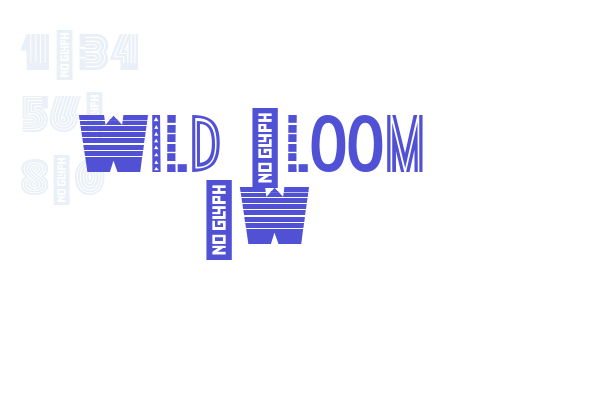 Wild Bloom BW Font Download