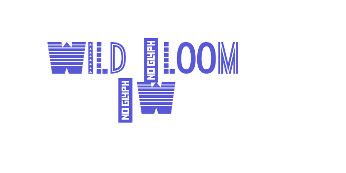 Wild Bloom BW Font Download