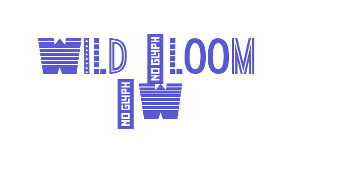 Wild Bloom BW Font