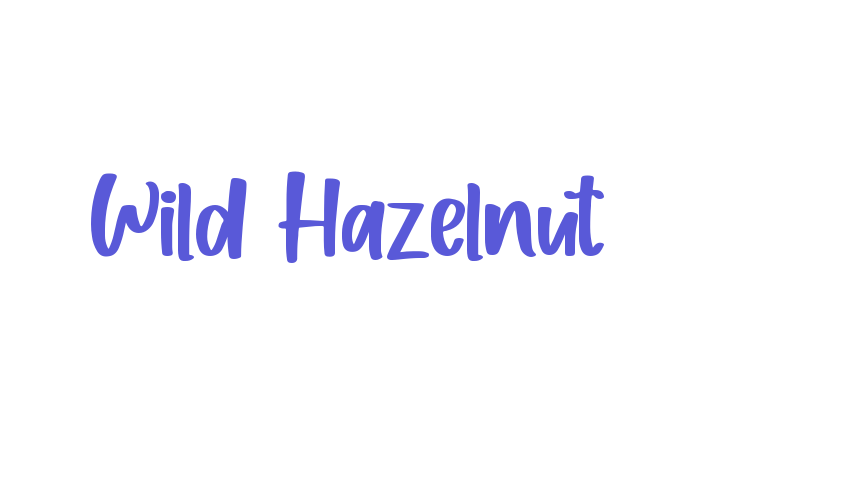 Wild Hazelnut Font Download