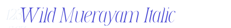 Wild Muerayam Italic-font