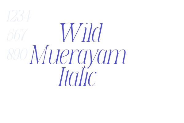 Wild Muerayam Italic