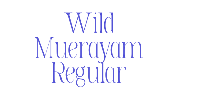 Wild Muerayam Regular Font Download