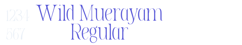 Wild Muerayam Regular-related font