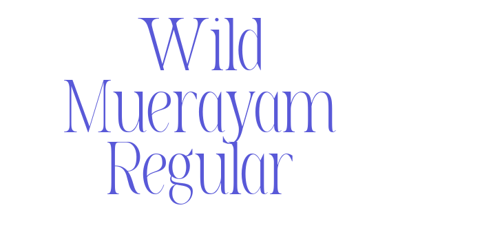 Wild Muerayam Regular Font