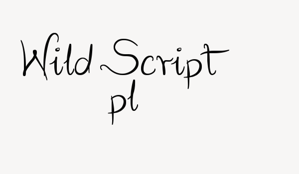 Wild Script pl Font