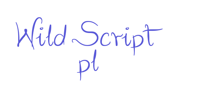 Wild Script pl Font Download