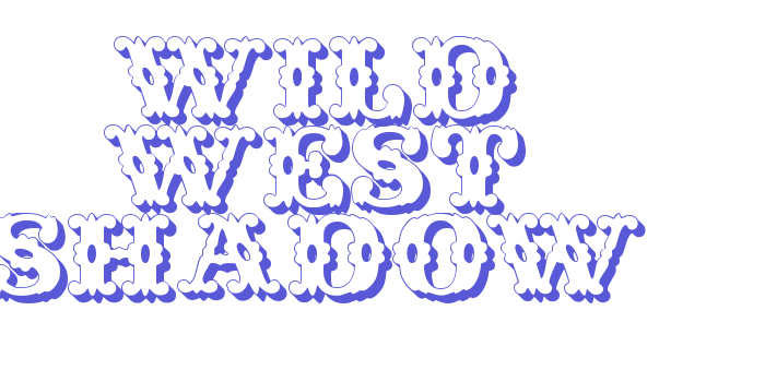 Wild West Shadow Font Download