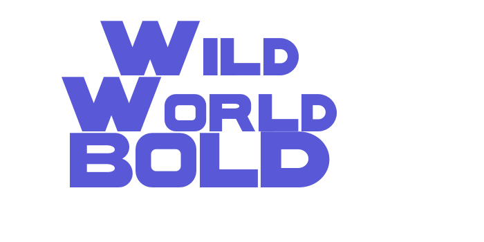 Wild World BOLD Font Download