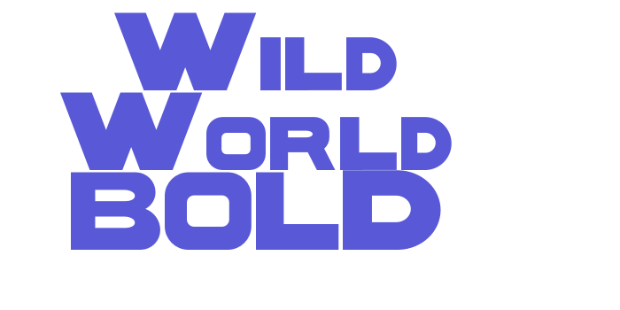 Wild World BOLD Font