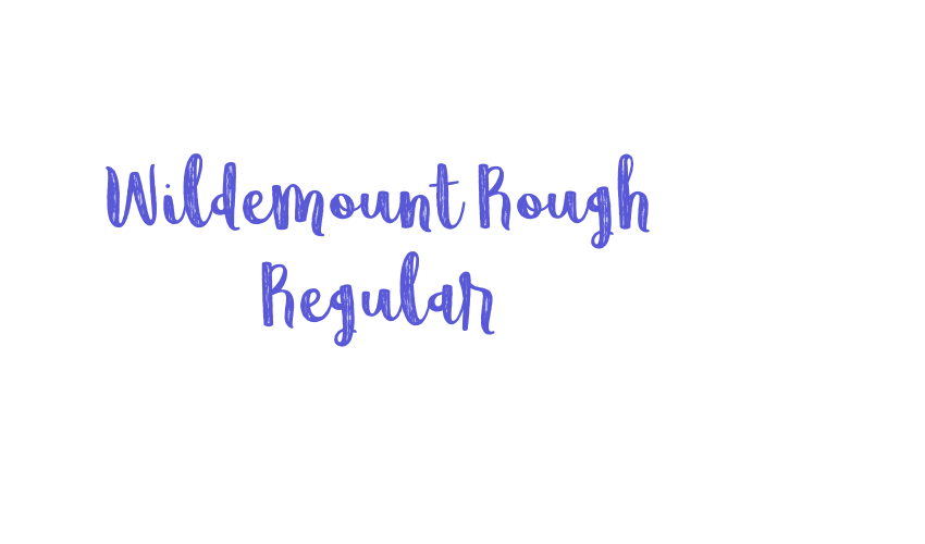 Wildemount Rough Regular Font Download