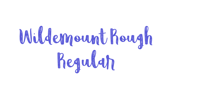 Wildemount Rough Regular Font Download