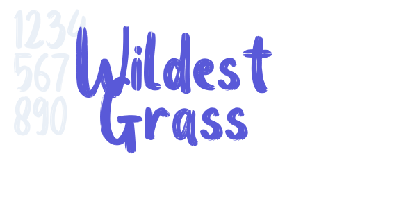 Wildest Grass font free