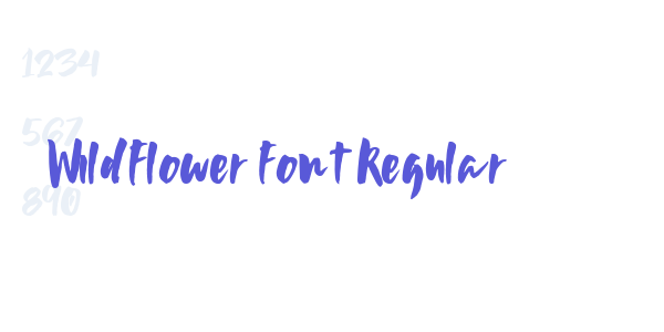 Wildflower Font Regular font free